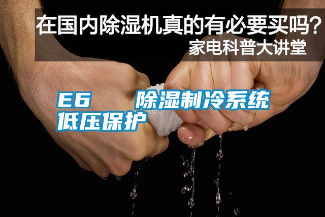 E6   除濕制冷系統低壓保護