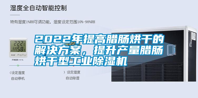 2022年提高臘腸烘干的解決方案，提升產量臘腸烘干型工業除濕機