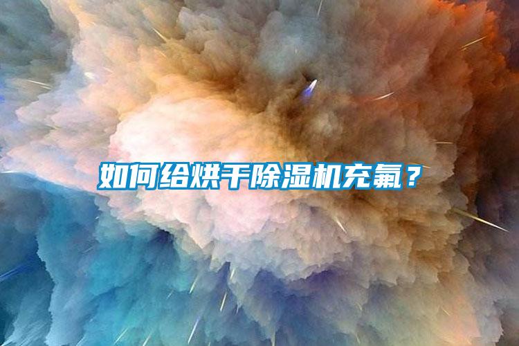 如何給烘干除濕機充氟？