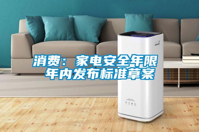 消費：家電安全年限 年內發布標準草案