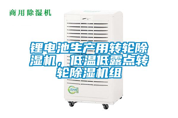 鋰電池生產用轉輪除濕機，低溫低露點轉輪除濕機組