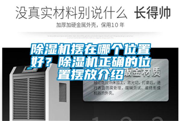 除濕機擺在哪個位置好？除濕機正確的位置擺放介紹