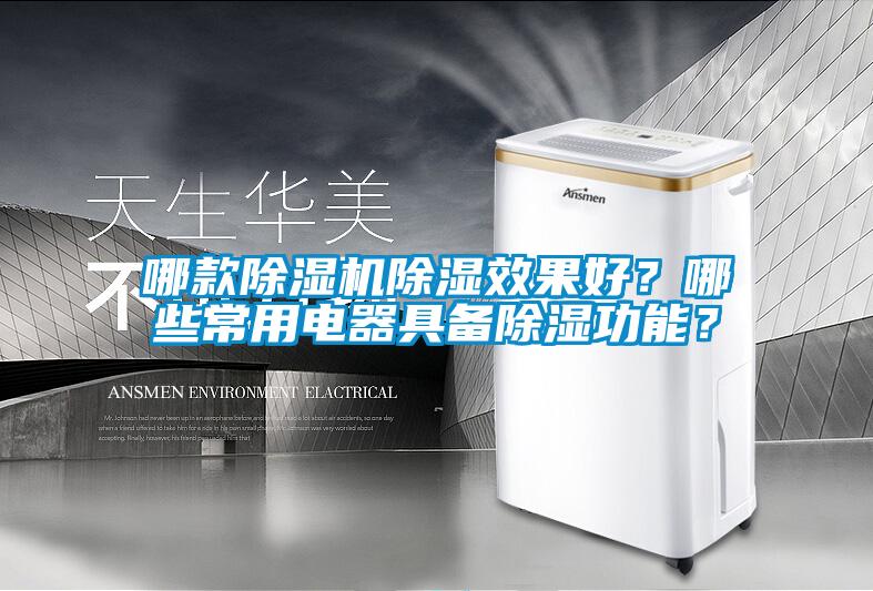 哪款除濕機除濕效果好？哪些常用電器具備除濕功能？