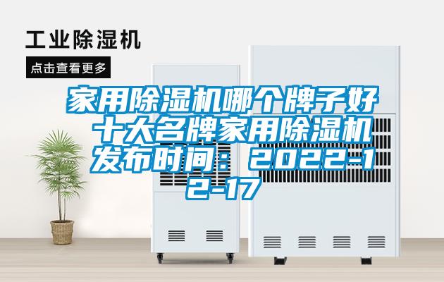 家用除濕機哪個牌子好 十大名牌家用除濕機 發布時間：2022-12-17