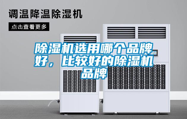 除濕機選用哪個品牌好，比較好的除濕機品牌