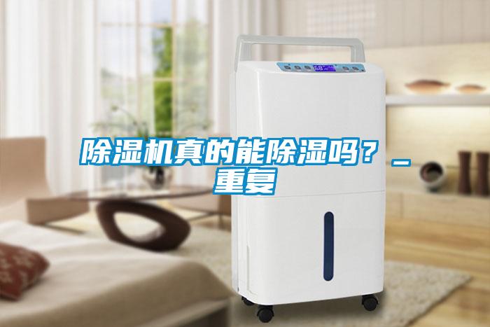 除濕機真的能除濕嗎？_重復