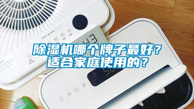 除濕機哪個牌子最好？適合家庭使用的？