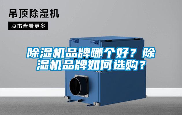 除濕機品牌哪個好？除濕機品牌如何選購？