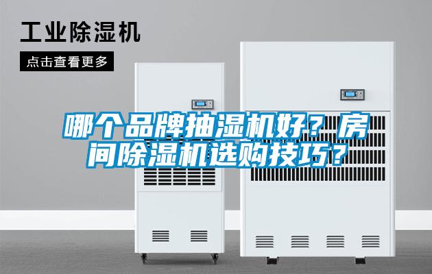 哪個品牌抽濕機好？房間除濕機選購技巧？