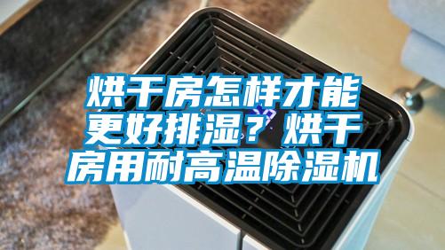 烘干房怎樣才能更好排濕？烘干房用耐高溫除濕機