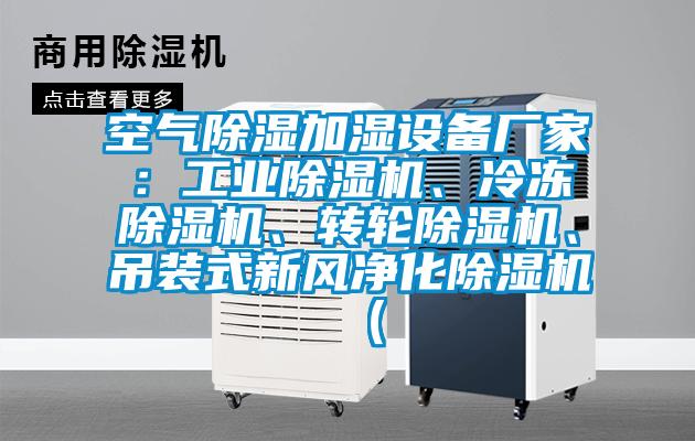 空氣除濕加濕設備廠家：工業除濕機、冷凍除濕機、轉輪除濕機、吊裝式新風凈化除濕機（