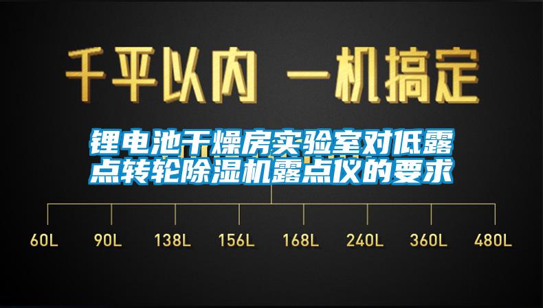 鋰電池干燥房實驗室對低露點轉輪除濕機露點儀的要求