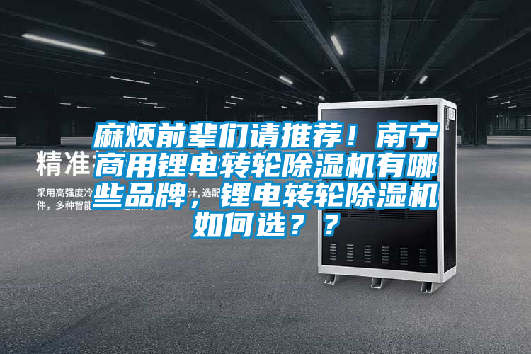 麻煩前輩們請推薦！南寧商用鋰電轉輪除濕機有哪些品牌，鋰電轉輪除濕機如何選？？