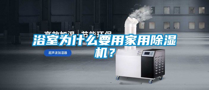 浴室為什么要用家用除濕機？