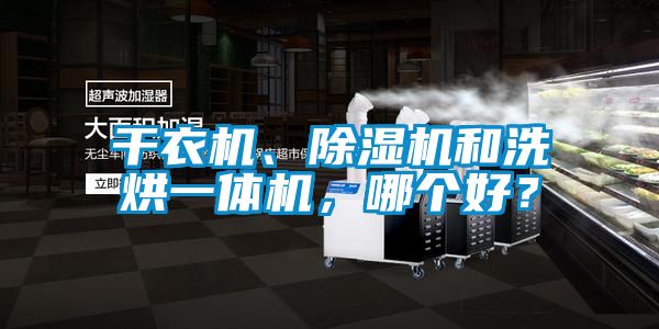 干衣機、除濕機和洗烘一體機，哪個好？