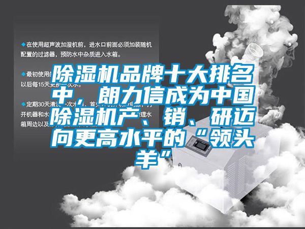 除濕機品牌十大排名中，朗力信成為中國除濕機產、銷、研邁向更高水平的“領頭羊”